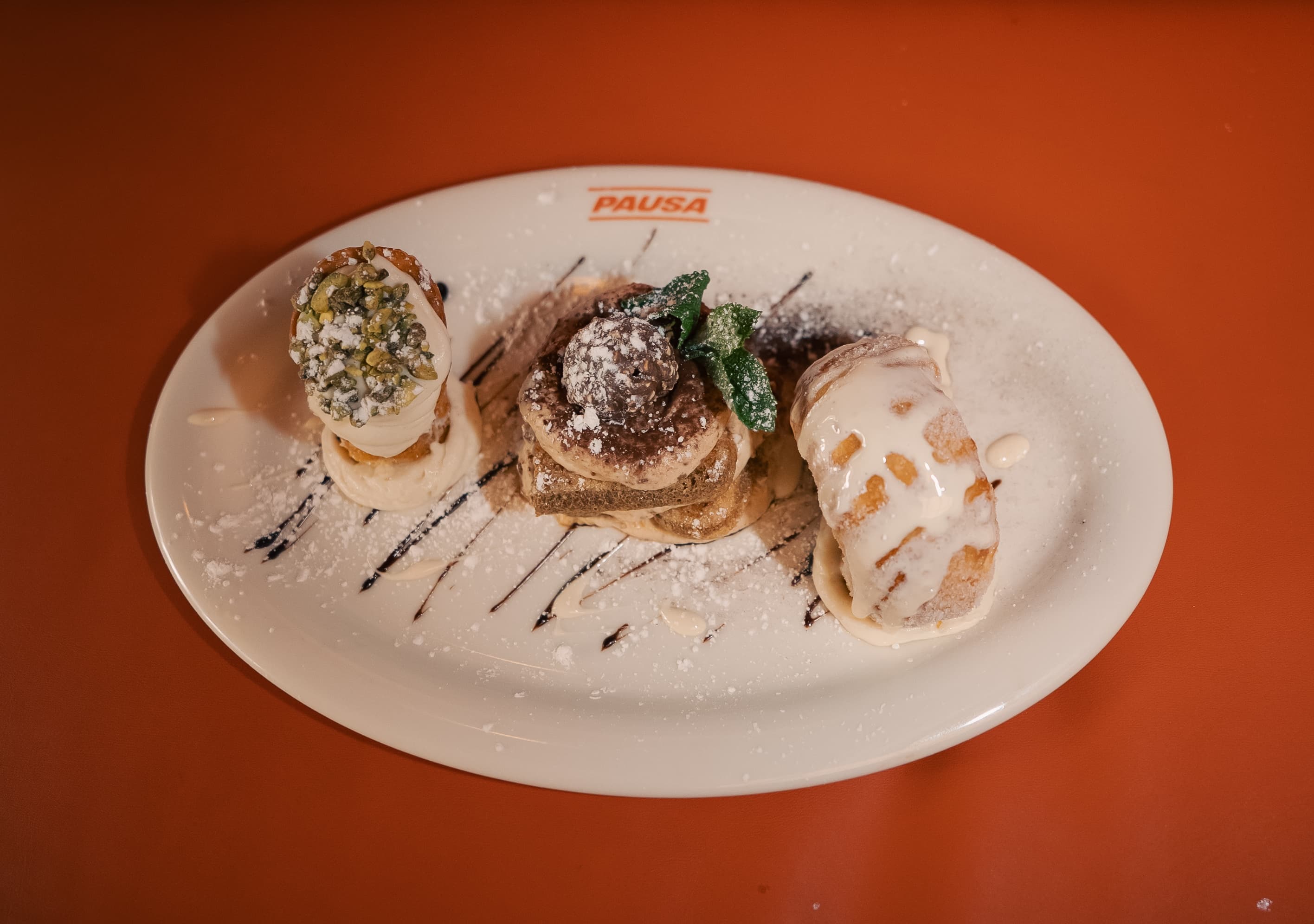 dessert trio, pausa nyc, food photography